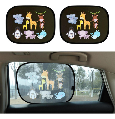 De 2 Parasoles Para Ventana Lateral Para Bebés Y Niños Con