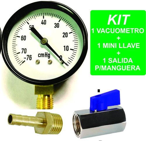 Kit Vacuometro Para Moto Nuevo! 1 Vacuo + 1 Llave + Salida !