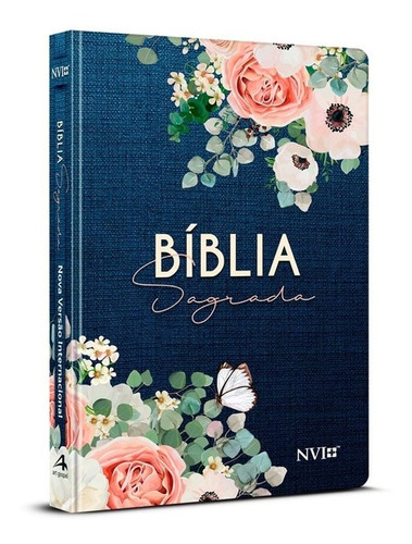 Bíblia Sagrada Nvi Flores Feminina Art Gospel