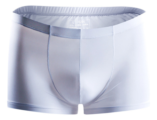 Calzoncillos Tipo Bóxer De Color Sólido De Seda De Hielo Par