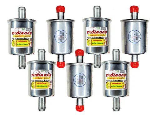 comprar 7 Filtros Gnv 12 Mm Metal Geracao 5 6 Protege Bicos Kits Gas