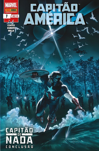 Capitao América - 7: Capitão de nada conclusão, de Coates, Ta-Nehisi. Editorial Panini, capa mole em português, 2019