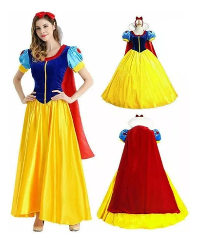 Mujeres Para Snow White Princess De Vestido Cosplay Disfraz