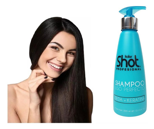 Shampoo Liso Perfecto Con Seda Y Queratina Kolor Shot 300ml