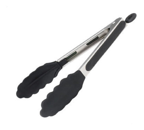 Pinza De Cocina Acero Inoxidable Con Puntas De Silicona 27cm