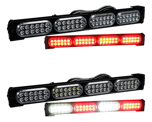 Barra Torreta Codigo 48 Led 4 Modulo 17 PuLG Estrobo 12-24vf