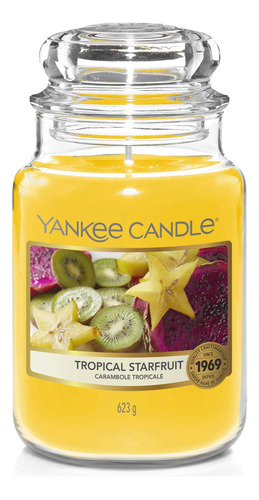 Candle Vela Perfumada Tarro Estrella Ctropical Tiempo