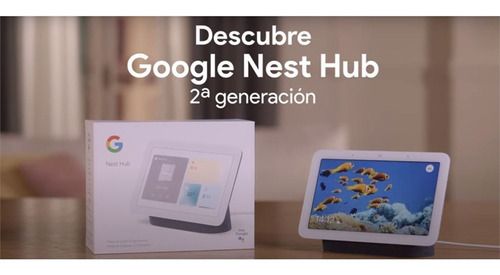 Imagen 1 de 5 de Parlante Con Pantalla 7  Google Nest Hub (2 Gen) Itech Shop*