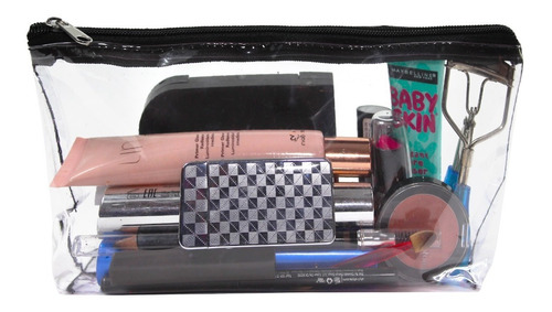 Set Mochila Transparente + Neceser + Cosmetiquera