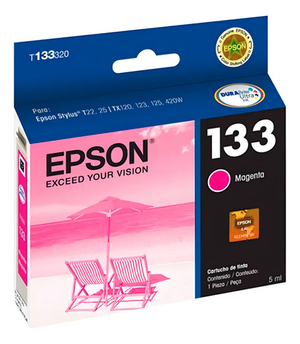 Cartucho Original Epson 133 T22 Tx130 Tx120