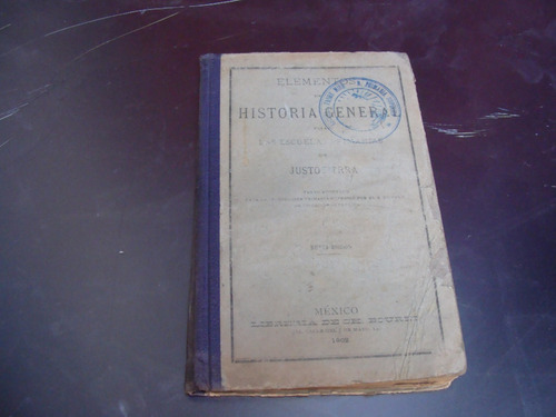 Libro Antiguo Año 1902 , Elementos De Historia General , Jus