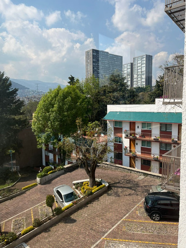 Departamento En Venta Olivar De Los Padres Una Recamara Con Estacionamiento Y Cuarto De Servicio En Azotea