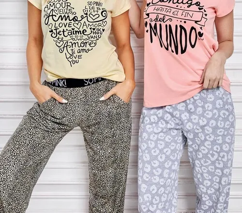 Pantalon Pijama Mujer Invierno Surtidos Joven- So Pink 17005