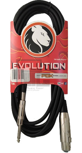 Cable De Audio Pbk Evolution Refor. Canon-plug 1m Evcp-1r