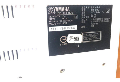 Imagen 6 de 8 de Bocina Yamaha Isx 800 Para iPod O Entrada Aux