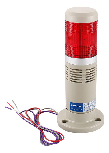 Baomain Luz De Advertencia De Alarma De 24 V Cc Zumbador Ind