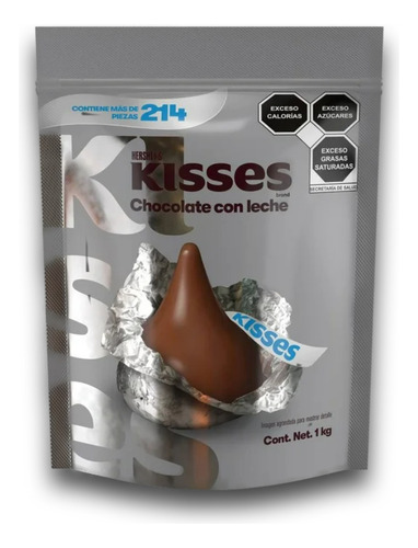 Chocolate Kisses Hershey S Con Leche Mas De 214 Pz 1 Kg