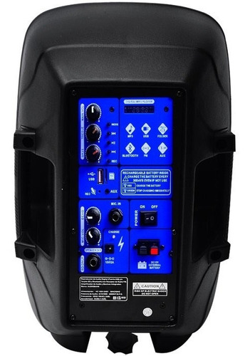 Increible Bafle Recargable Audiobahn Con Potencia Y Regalos