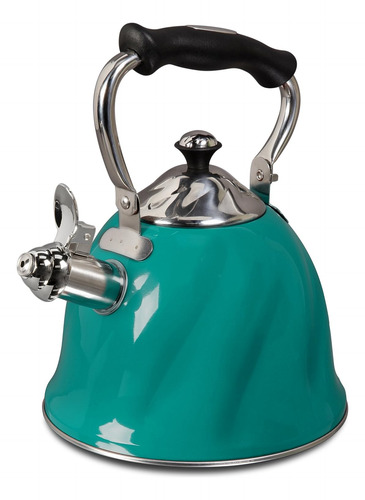 Alderton - Tetera (2.3 Cuartos De Galón), Color Verde