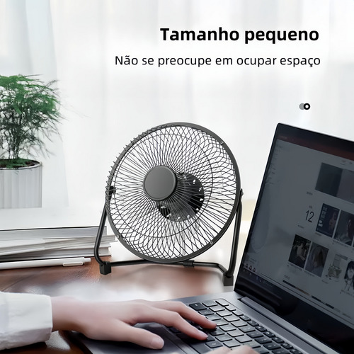 Ventilador De Escritorio Portátil Usb De 8 Pulgadas