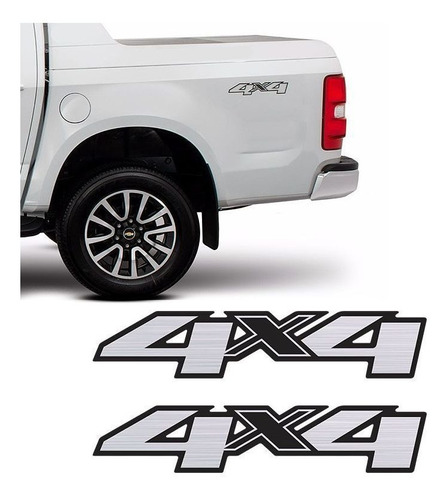 Adesivo 4x4 Chevrolet S10 2012 2013 2014 2015 2016 2017 2018