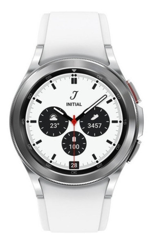 Smartwatch Samsung Galaxy Watch4 Classic 1,2'' 42mm Plata Color de la caja Silver Color de la correa Silver Color del bisel Black - Excelente (Reacondicionado)