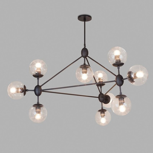 Lustre Pendente Volans Preto Contemporâneo Pd7701-10.000 110V/220V