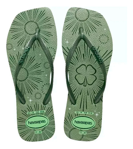 Havaianas Slim Square Mettalic Party Quadrada Original Nf