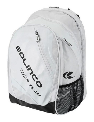 Backpack Para Raquetas Solinco Whiteout Color Blanco