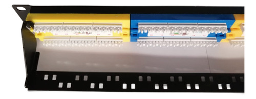 Patch Panel Coloreado Cat6 24 Puertos Funnza
