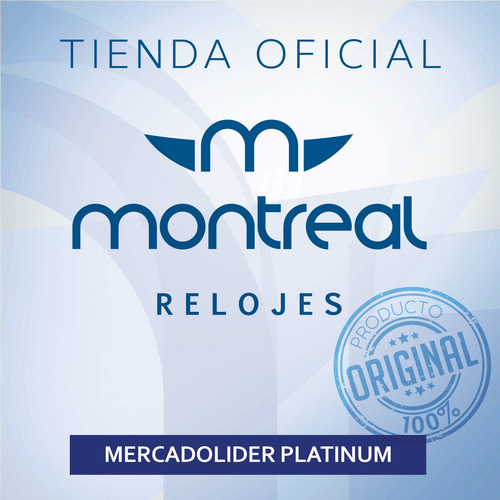 Reloj Montreal Hombre Ml277 Malla De Acero Envío Gratis