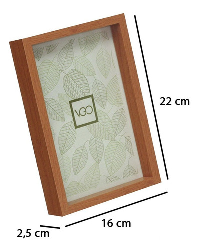 Imagen 2 de 5 de Portaretrato Cuadro Marco Foto 15x21 Simil Madera Vertigo