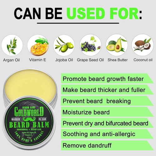 Imagen 3 de 5 de Kit De Barba, Crecimiento De Barba Y Aseo De Barba