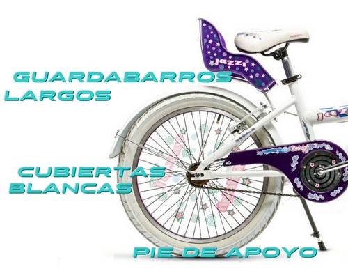 Imagen 3 de 6 de Rhl Jazzi R 20 Cleta De Nenas 7 A 12 Años Envios
