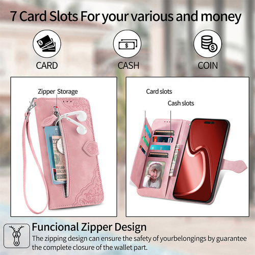 Funda Para Teléfono Oppo A18 A17 A16 A15 A12 Funda De Piel Tipo Cartera
