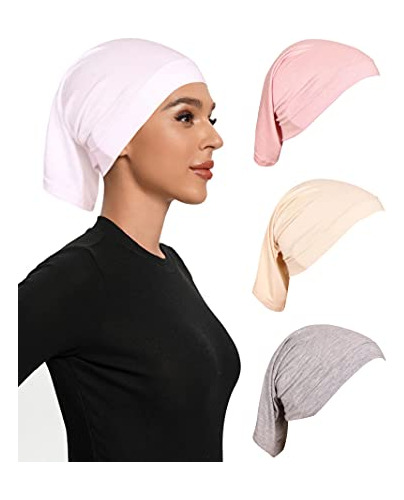4 Piezas Hijab Undercap Hijab Underscarf Hijab Cap Para Muje