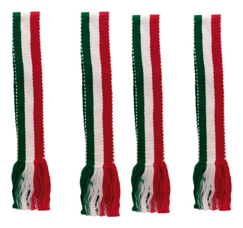 Accesorio 4 Piezas Fajilla Tricolor Fiestas Patrias Septiembre
