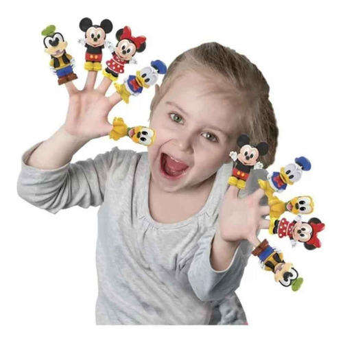 Bonecos Dedoche 5 Miniatura Turma Do Mickey Disney - Lider