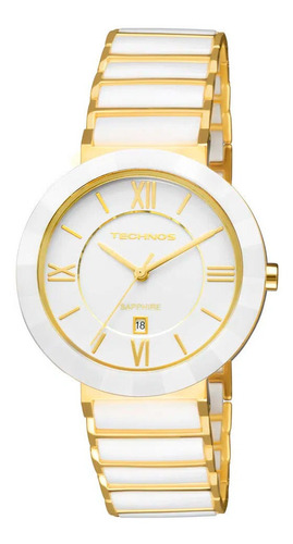 Relógio Technos Dourado Feminino Ceramic 2015ce/4b