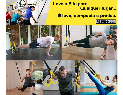 Imagem 7 de 10 de Fita Treinamento Funcional Suspenso Tipo Trx Fit Suspension