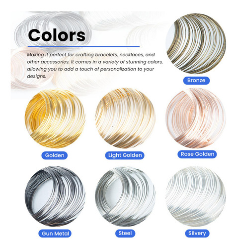 . 2 Kit De 50 Aros De Alambre Para Hacer Joyas, Color Acero