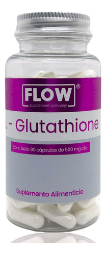 Flow L Glutathion - 90 Cápsulas De 500 Mg  - Sin sabor