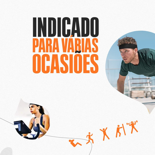 Kit 2 Cintas For La Cabeza Cintas Anti Sudor Frente Deporte
