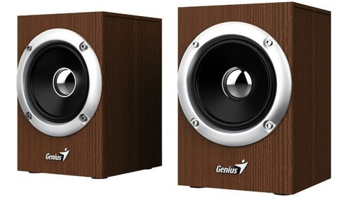 Parlantes Genius Sp-hf280 6w Usb Estereo Wood (madera)