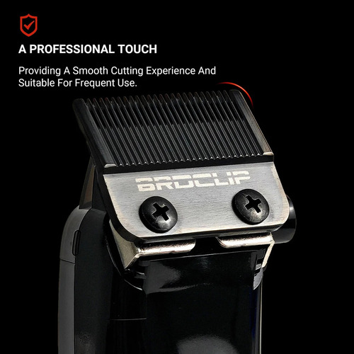 Combo Brdclip Clipper Y Trimmer Profesional Barberia Negro