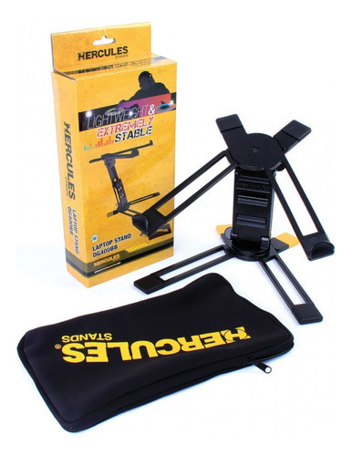 Soporte de escritorio para ordenador portátil, MacBook, portátil, ajustable, color negro