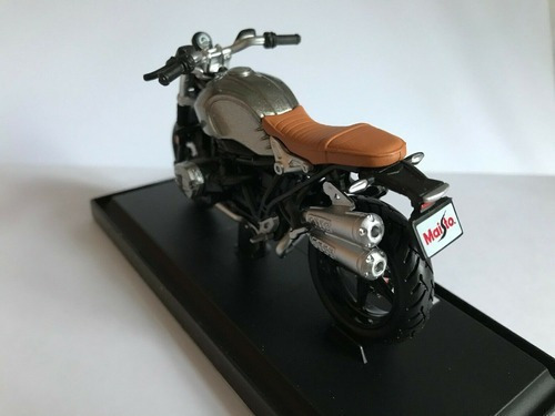 Bmw R Nine T Scrambler 1/18 Gris Fundido A Presión Mo