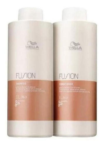  Kit Wella Fusion Intense Repair Shampoo 1l+ Condicionador 1l