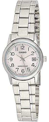 Casio #ltp-v002d-4b - Reloj De Pulsera Para Mujer (acero