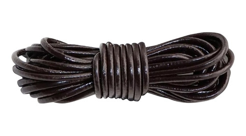 Cuero Redondo Marron De 3mm - Insumo Pulseras - 5mt (e025)